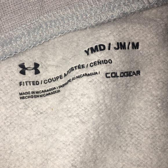 Gray soft kids medium under armour or sweat pants - Picture 3 of 5